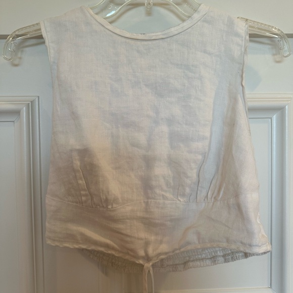 Linen Blouse with Ties - Picture 4 of 5